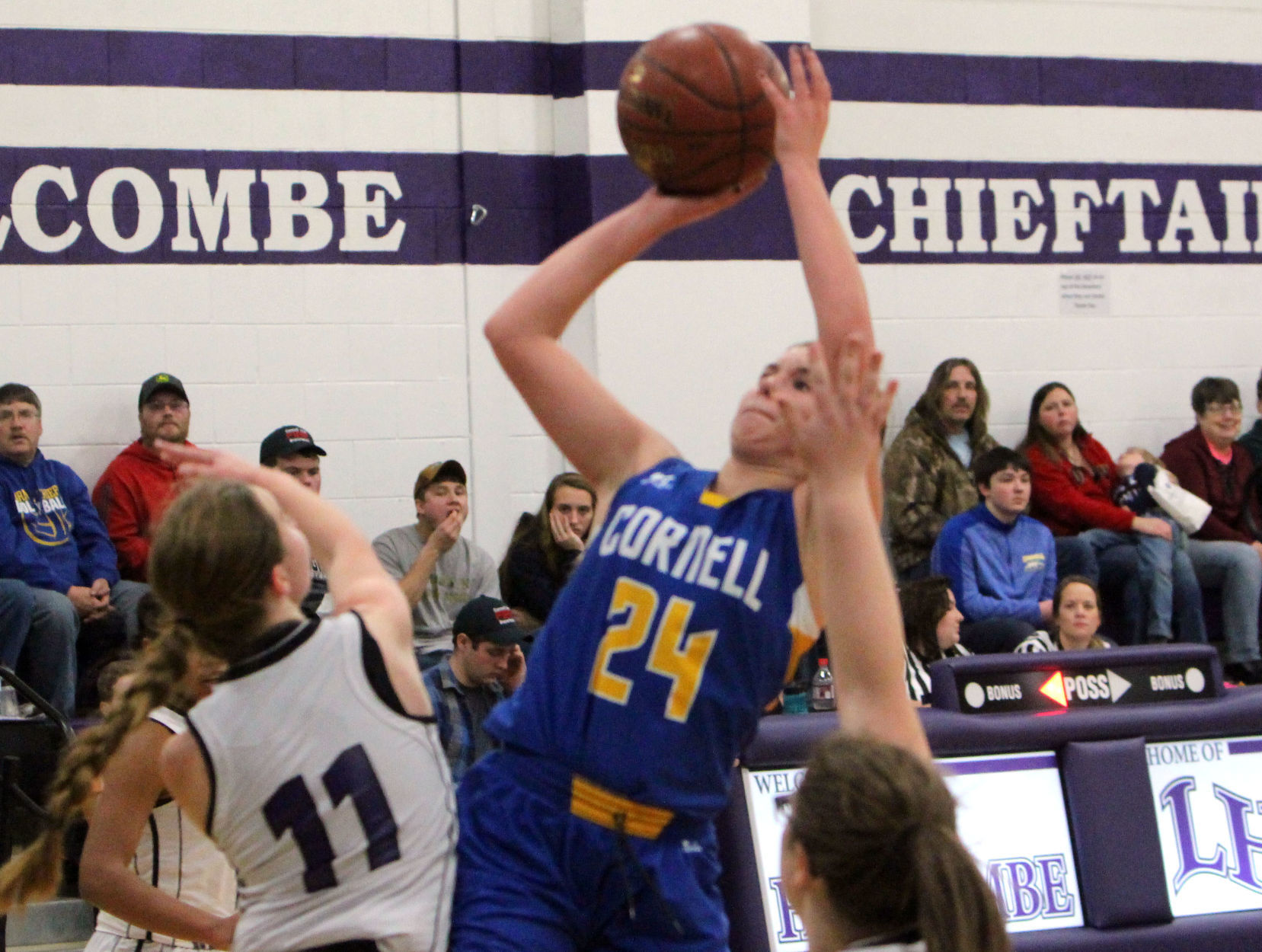 Cornell at Lake Holcombe girls basketball 12-4-18